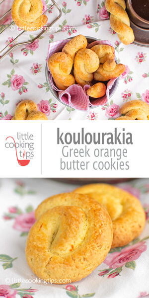 Little Cooking Tips Koulourakia Greek Orange Butter Cookies