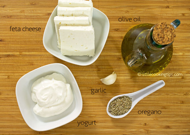 LittleCookingTips - Delicious Creamy Feta Cheese Spread -ingr