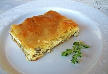 A summer zucchini pie