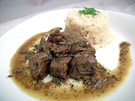 Beef liver in balsamic herbs sauce Beef liver in balsamic herbs sauce