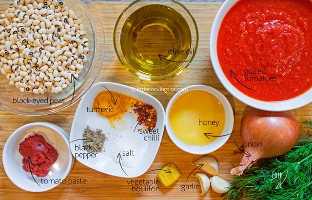 Little Cooking Tips - Greek Vegetarian Black Eyed Peas Stew (one-pot)