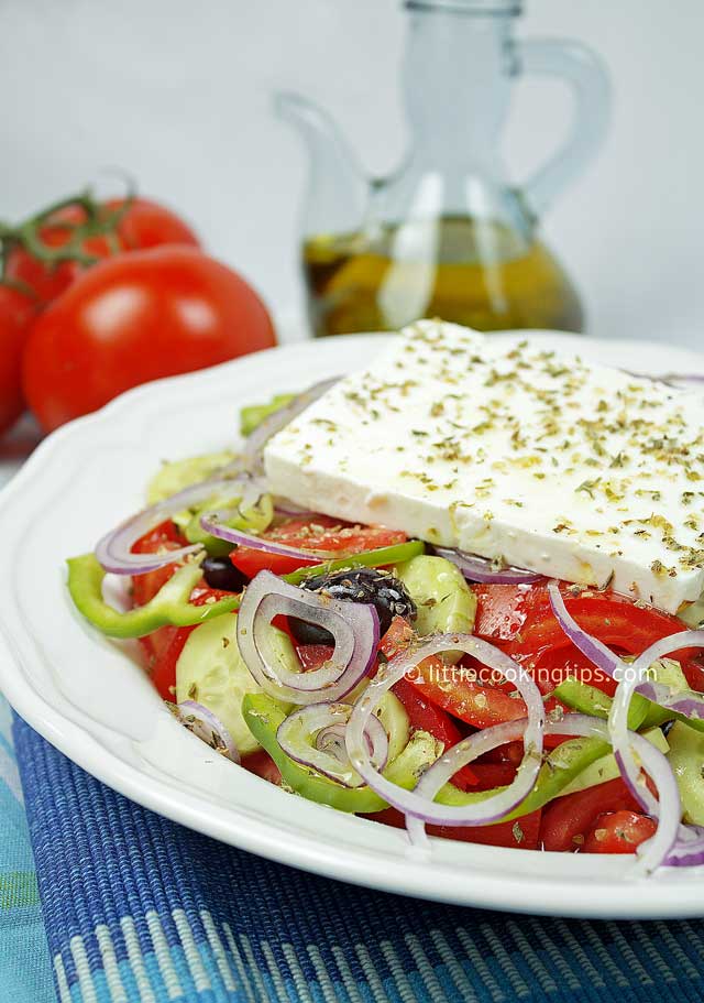 The authentic Greek Salad (Horiatiki) The authentic Greek Salad (Horiatiki)