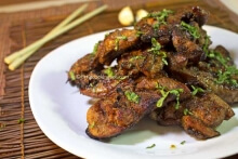 BBQ Grilled turkey in Thai marinade sauce
