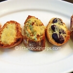A tasty variety of garlic bread A tasty variety of garlic bread